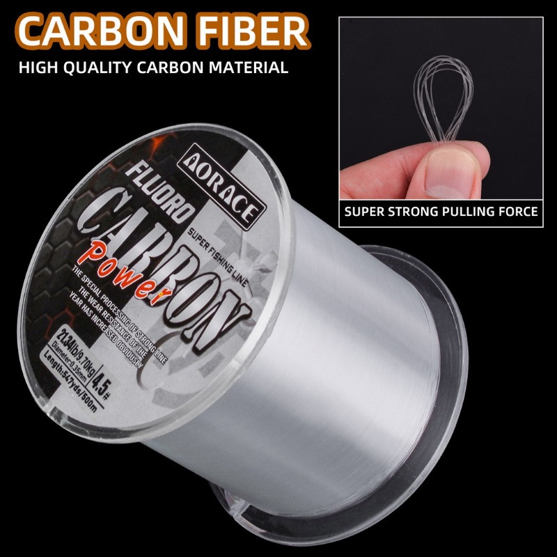 500 メートルフロロカーボン釣り糸輸入カーボンファイバーナ - Ice Fishing Line のレビューと価格
