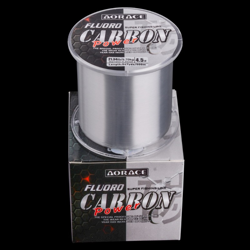 500 メートルフロロカーボン釣り糸輸入カーボンファイバーナ - Ice Fishing Line のレビューと価格