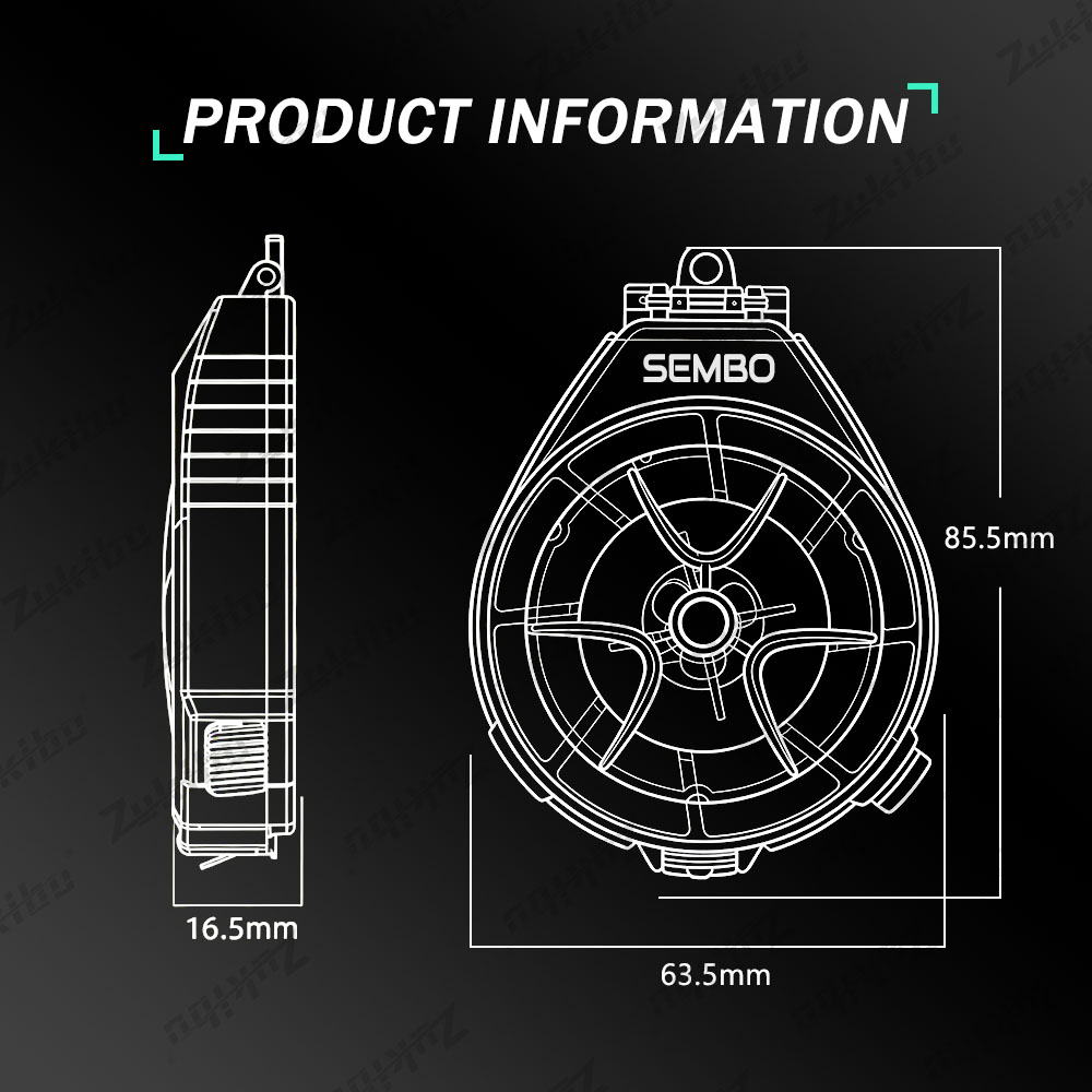 ZUKIBO コンパクトライン収納ボックス カーボンライン釣 - Fishing Line Dispenser のレビューと価格